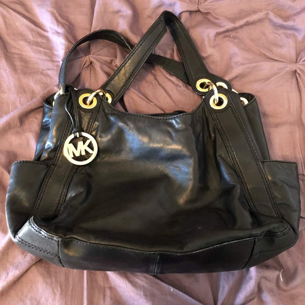 Michael Kors Black Leather Handbag